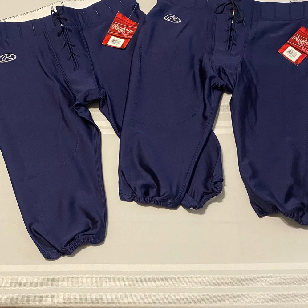 Rawlings Adult Navy Blue Football Pants - Picture 1 of 9